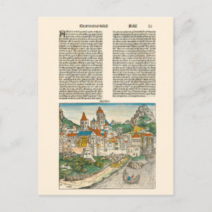 Aquileia Italy Nuremberg Chronicle Medieval Book Postcard