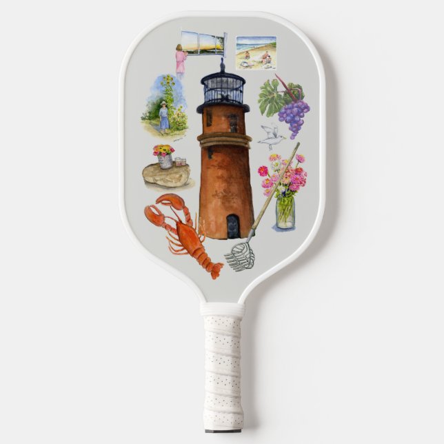 Aquinnah medley on a pickleball racket (Front)