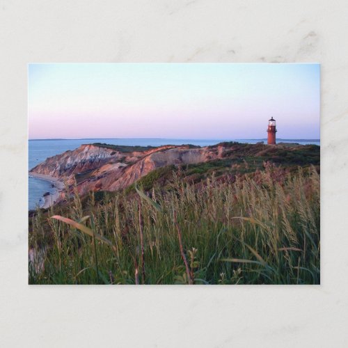 Aquinnah Sunset and Lighthouse Postcard