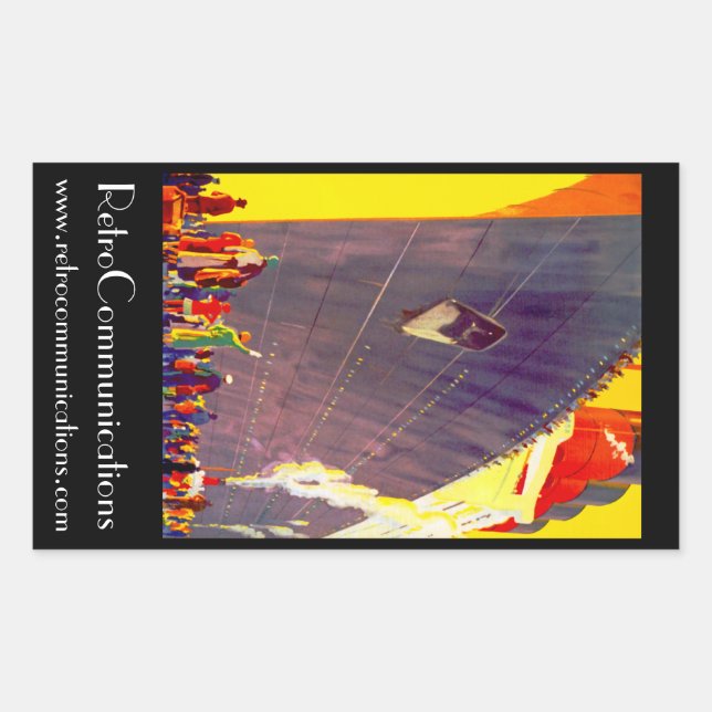 Aquitania Departing Promo Rectangular Sticker (Front)