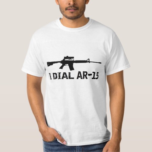 Ar15 2nd Amendment I DIAL AR_15 PRO GUN T_Shirt