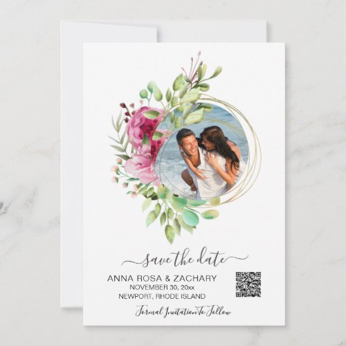  AR6 QR Floral _ Wedding Website  Save The Date