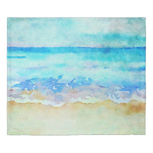 ** AR7 Beach Sea Shore Nautical Ocean Waves Duvet Cover