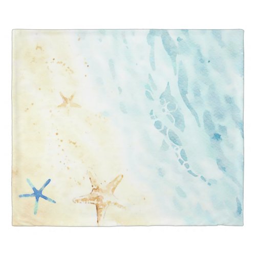  AR7 Beach Shore Star fish Nautical Modern Duvet Cover