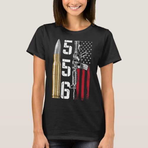 Ar_15 American Flag Ar15 Rifle Sling Gift Gun Owne T_Shirt