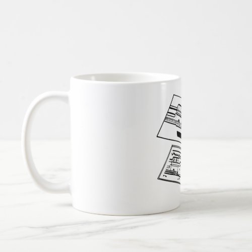 AR 15 BCG Unlocking Diagram Coffee Mug