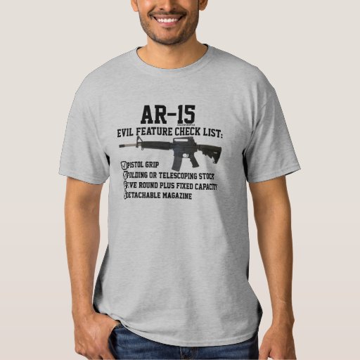 AR-15 - Certified Evil Checklist II T-shirt | Zazzle