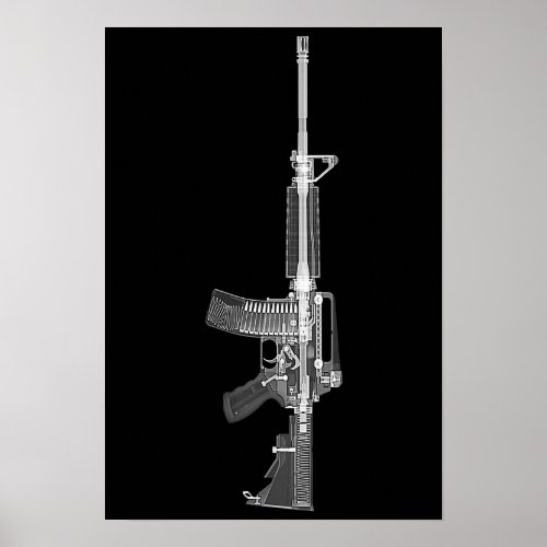 AR_15 CT scanX_ray poster