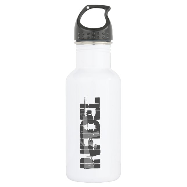 AR-15 INFIDEL Gun Rights Pro American Water Bottle (Front)