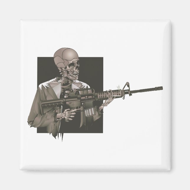 AR-15 Skeleton Magnet (Front)