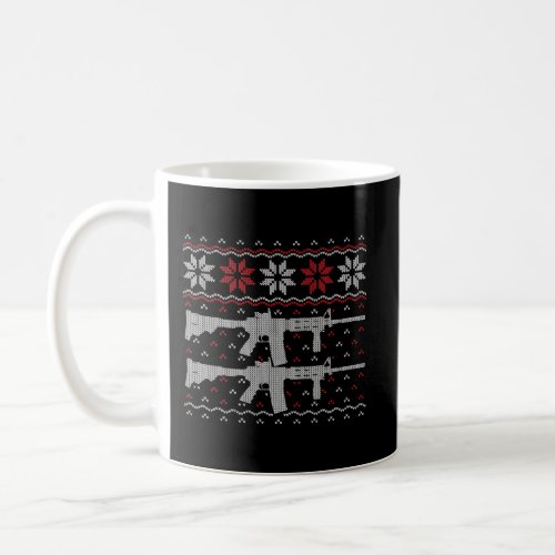 Ar 15 Style Rifle Ugly Christmas 2Nd Amendment Gif Coffee Mug