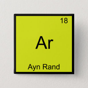 Ar - Ayn Rand Funny Chemistry Element Symbol Tee Button