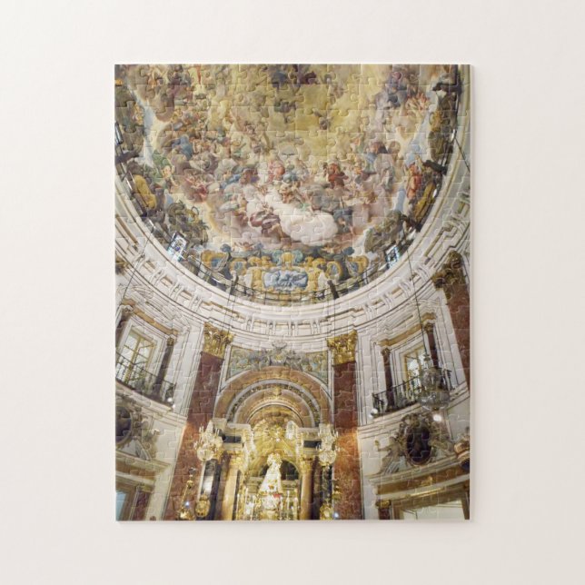 Ar Fresco Decorative Church Ceiling, Valencia Jigsaw Puzzle (Vertical)