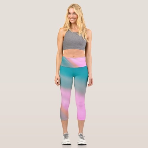 AR Skies  Cotton Candy Capri Leggings