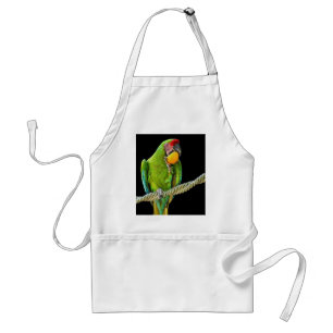 Ara Militaris Green Parrot Adult Apron