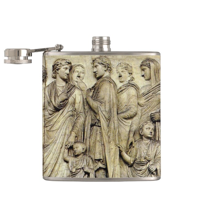 Ara Pacis Frieze Flask (Opened)
