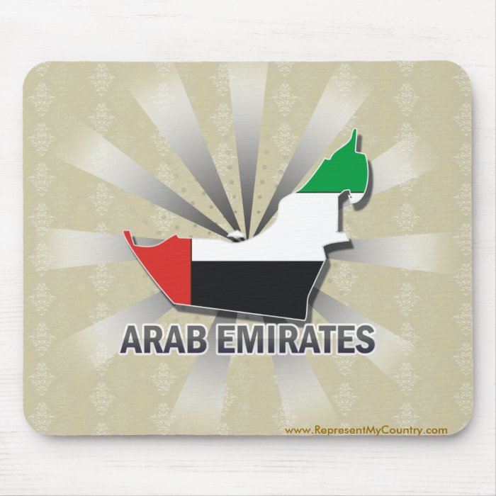 Arab Emirates Flag Map 2.0 Mouse Pads