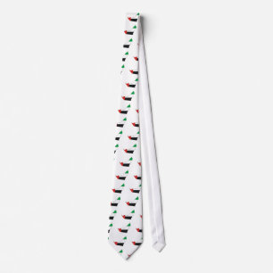 Arab Emirates Flag Map full size Tie