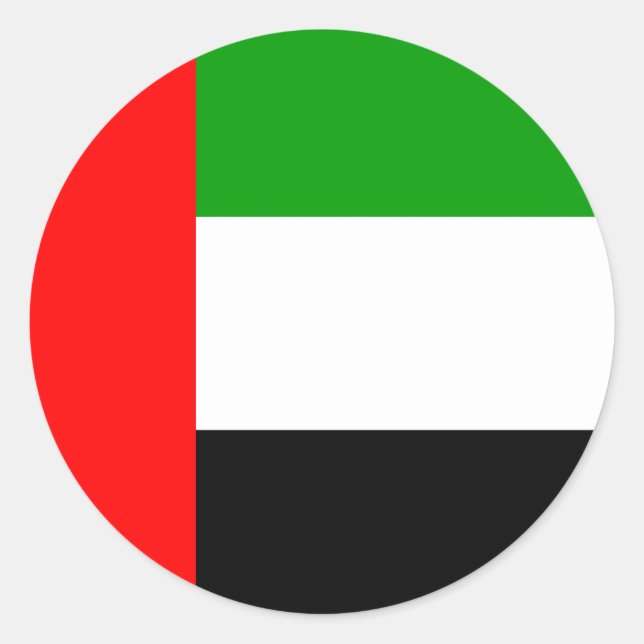 Arab Emirates High quality Flag Classic Round Sticker (Front)