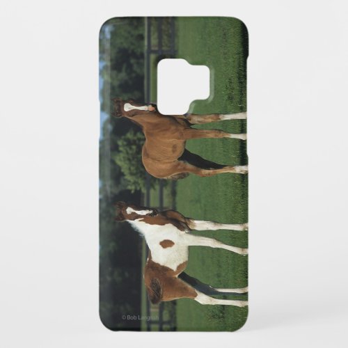 Arab Foals Standing in Grassy Field Case_Mate Samsung Galaxy S9 Case