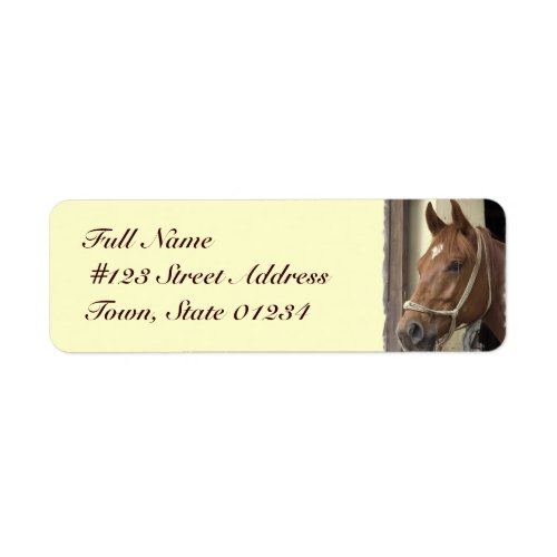 Arab Horse Return Address Label