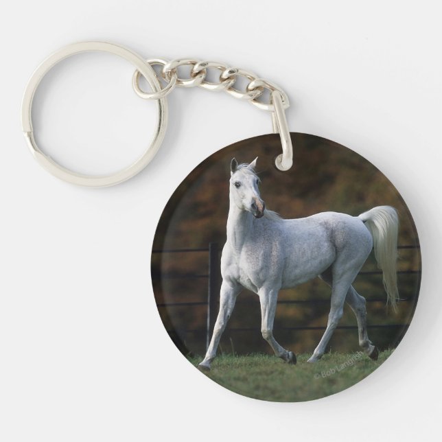 Arab Horse Running 1 Keychain (Front)