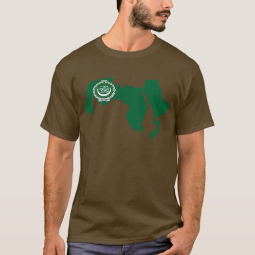 Arab League flag map T_Shirt