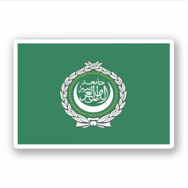 Arab League Flag Sticker (Front)
