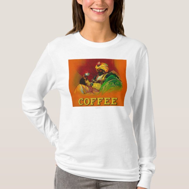 Arab Man Coffee Label T-Shirt (Front)