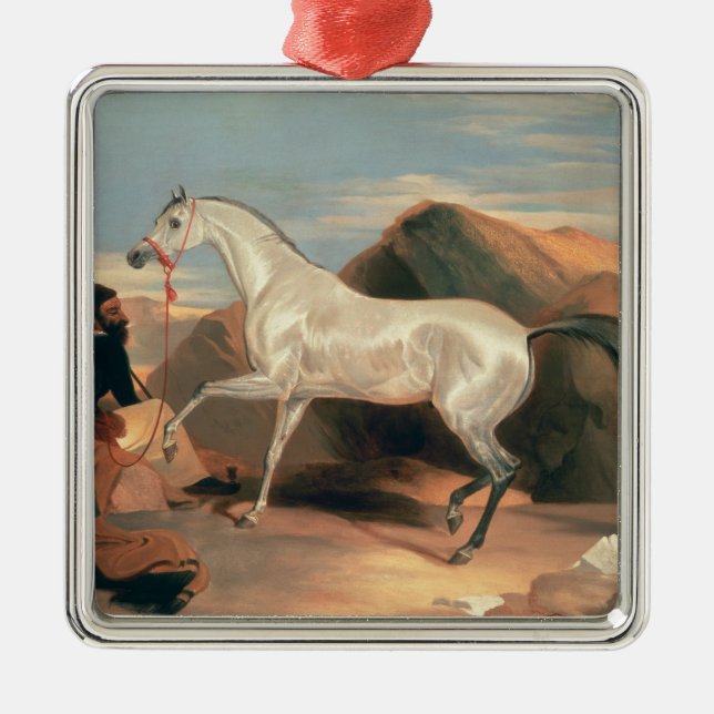 Arab Stallion Metal Ornament (Front)