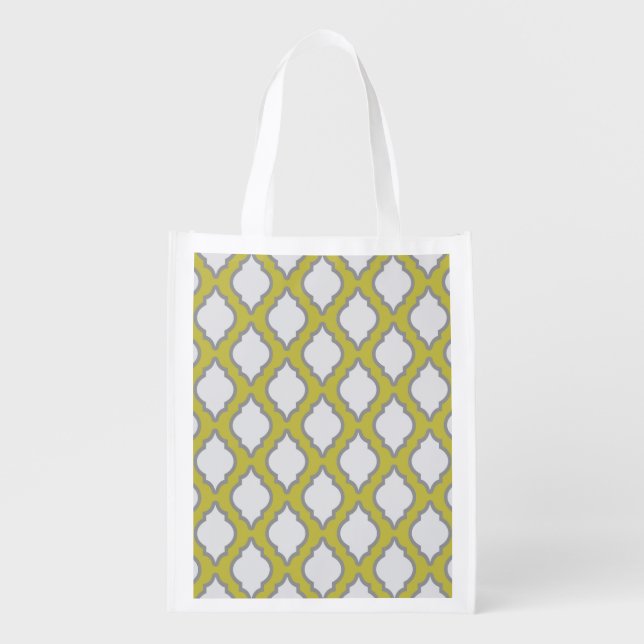 Arab Style Pattern Grocery Bag (Front)