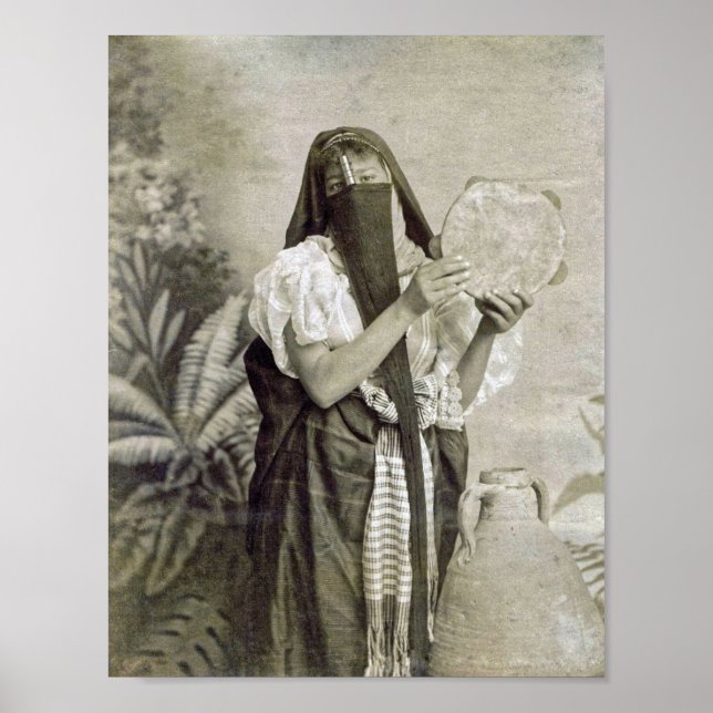 Arab Woman, Dancer, Vintage Poster (Front)