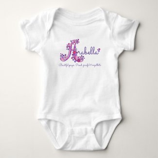 Arabella girls name & meaning A monogram romper