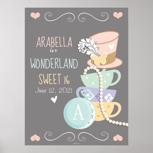 Arabella In Wonderland Sweet 16 Poster
