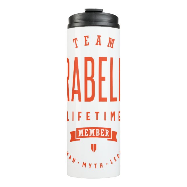 Arabella Personalized Name Birthday Gift Thermal Tumbler (Front)