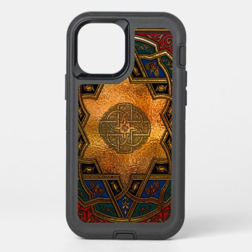 Arabesque Art Deco Antique Style Jeweled OtterBox Defender iPhone 12 Case