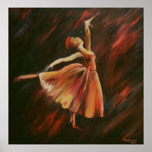 Arabesque Ballet Dancer - Canvas Print | Zazzle