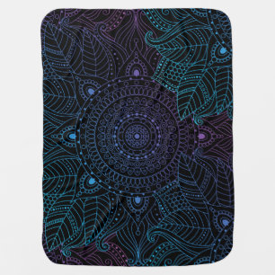 Arabesque Bliss: Oriental Mandala Magic Baby Blanket
