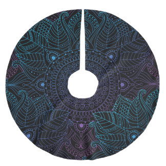 Arabesque Bliss: Oriental Mandala Magic Brushed Polyester Tree Skirt