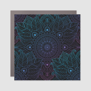 Arabesque Bliss: Oriental Mandala Magic Car Magnet