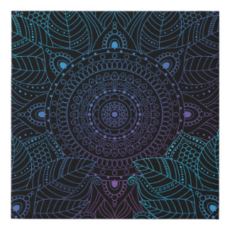 Arabesque Bliss: Oriental Mandala Magic Faux Canvas Print