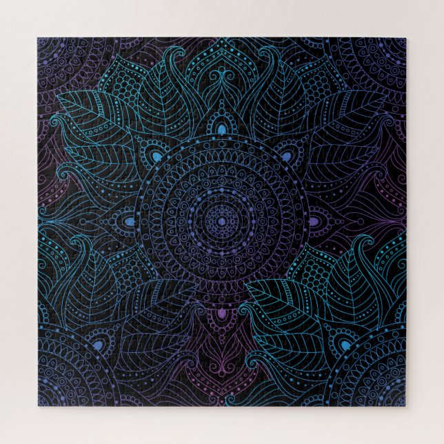 Arabesque Bliss: Oriental Mandala Magic Jigsaw Puzzle (Vertical)