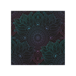 Arabesque Bliss: Oriental Mandala Magic Wood Wall Art