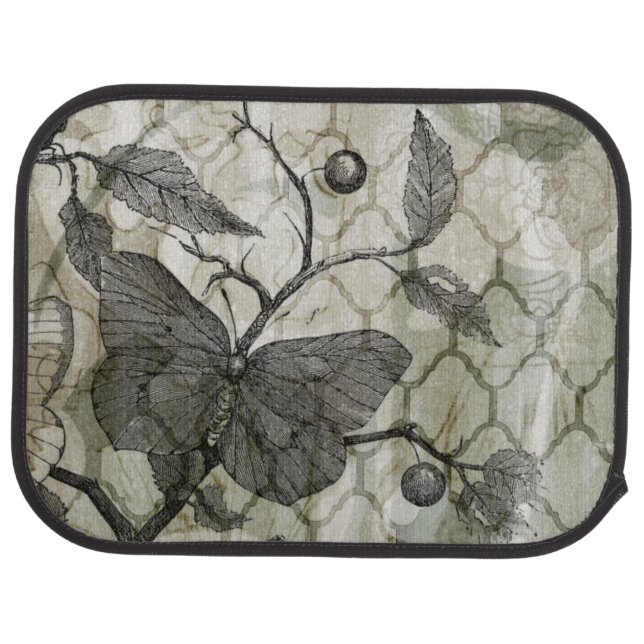 Arabesque Butterflies I Car Floor Mat (Rear)