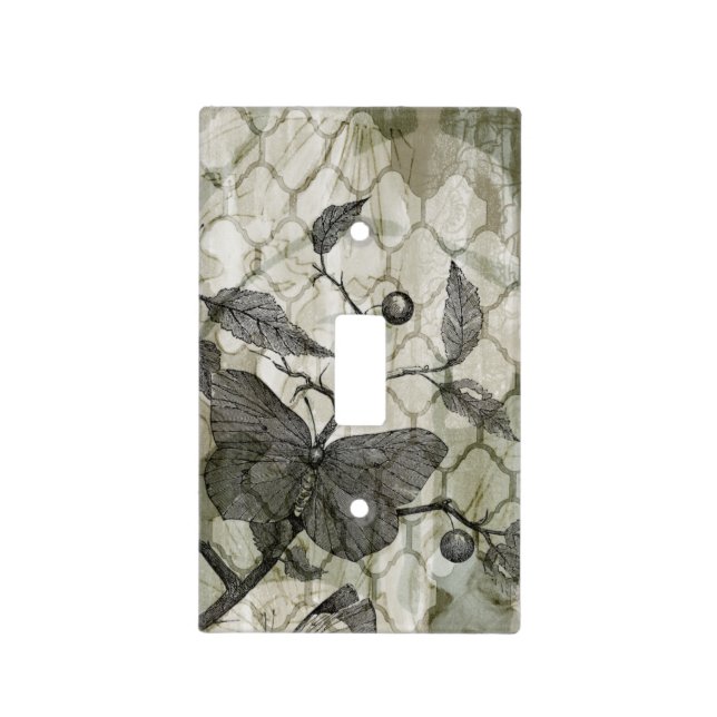 Arabesque Butterflies I Light Switch Cover (Front)