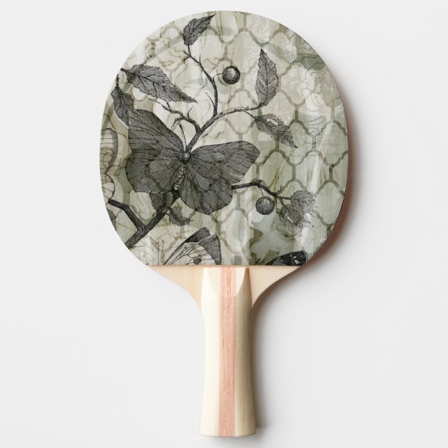 Arabesque Butterflies I Ping-Pong Paddle (Front)