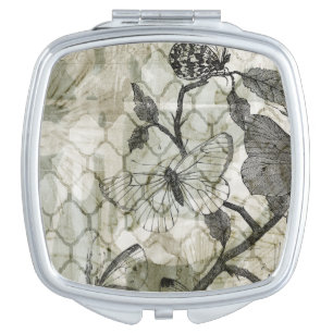 Arabesque Butterflies II Compact Mirror