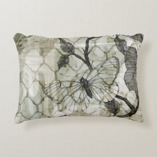 Arabesque Butterflies II Decorative Pillow