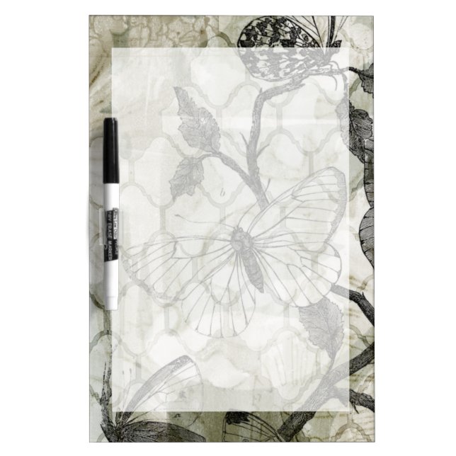 Arabesque Butterflies II Dry-Erase Board (Front)