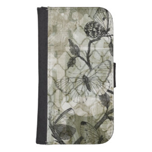Arabesque Butterflies II Galaxy S4 Wallet Case